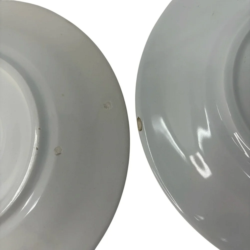 Vintage Pier 1 Italy Handpainted Tomato Pepper Salad Plates Set of 2 8.5